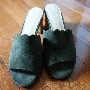 Kate Spade Olive Green Slide Sandals
